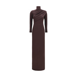 Courrèges Braunes Viskose-Freizeitkleid