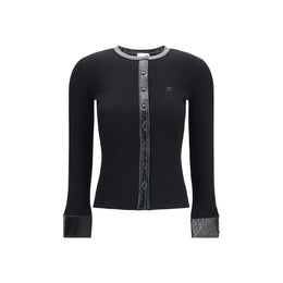 Courrèges Schwarzer Cardigan aus Viskose