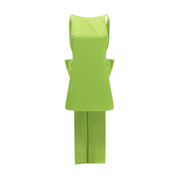 Self-Portrait Zweifarbige Polyester-Freizeitkleid
