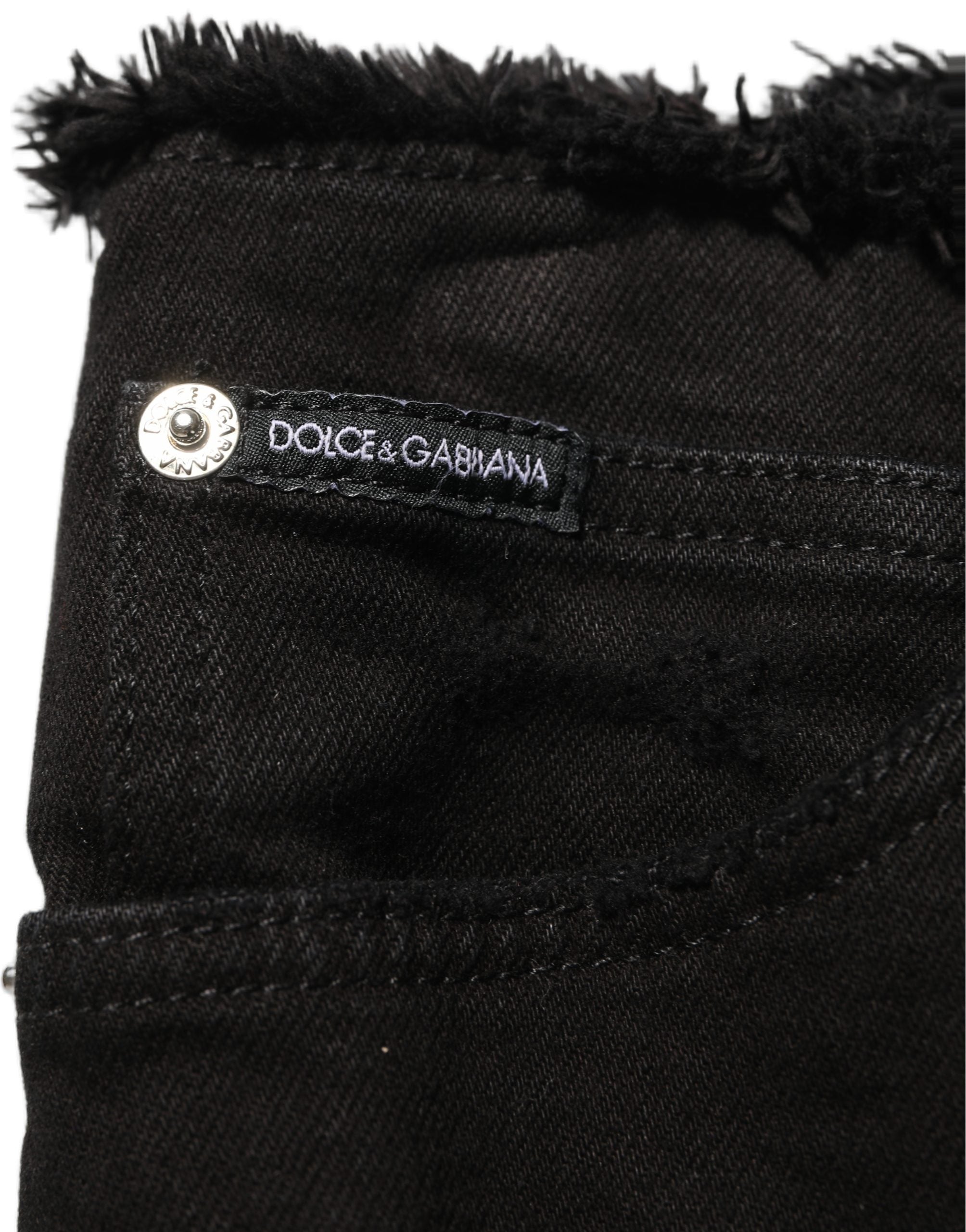 Dolce & Gabbana Schwarze Skinny Jeans aus Baumwolle