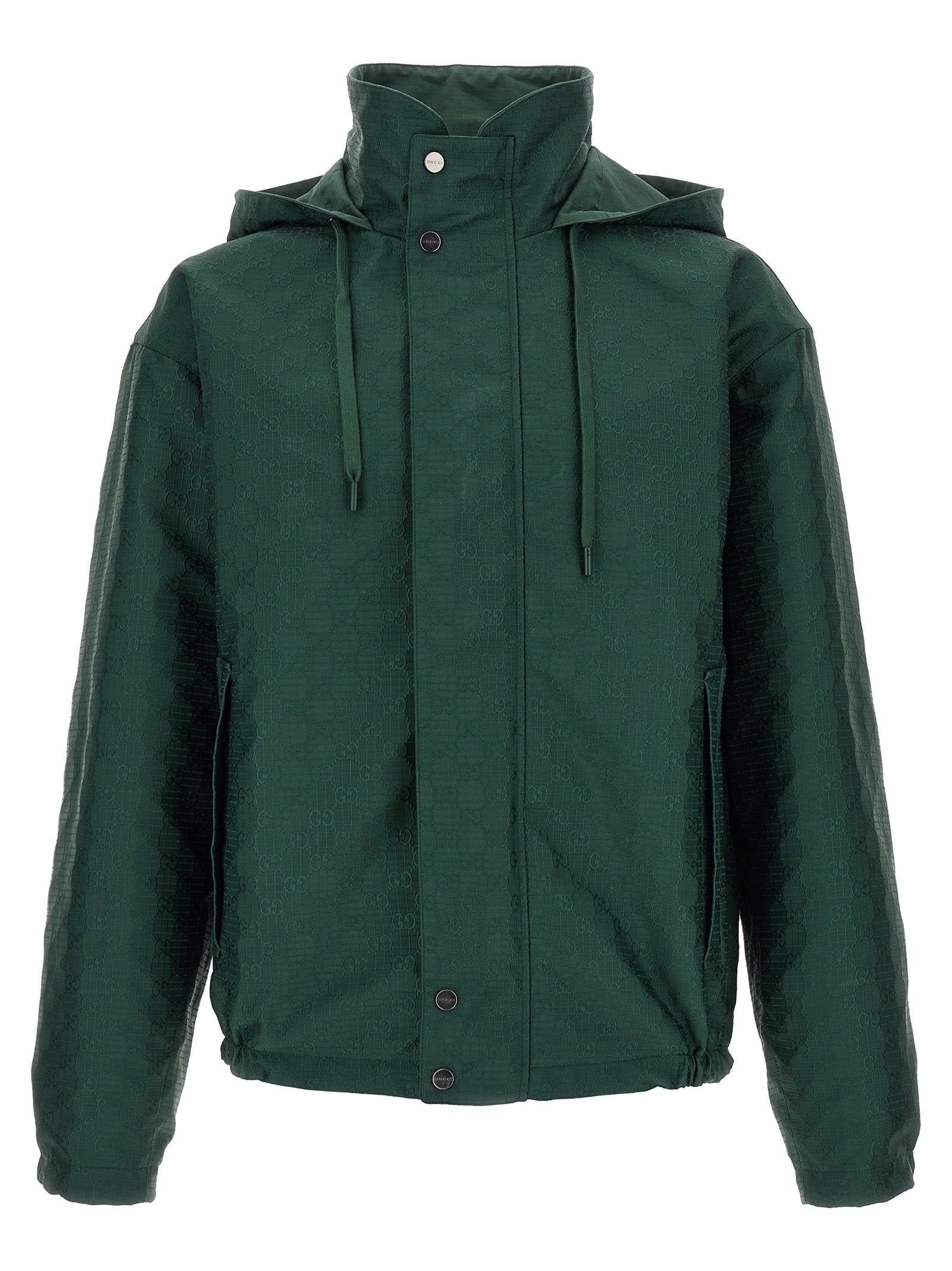 Gucci Zweifarbige Baumwoll-Shell-Jacke