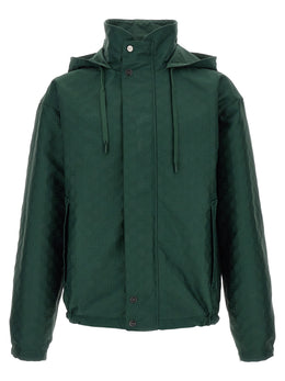 Gucci Zweifarbige Baumwoll-Shell-Jacke