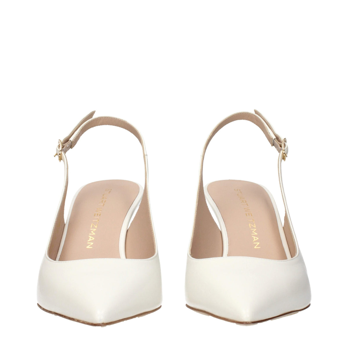 Stuart Weitzman Beige Leder Pumps mit hohem Absatz