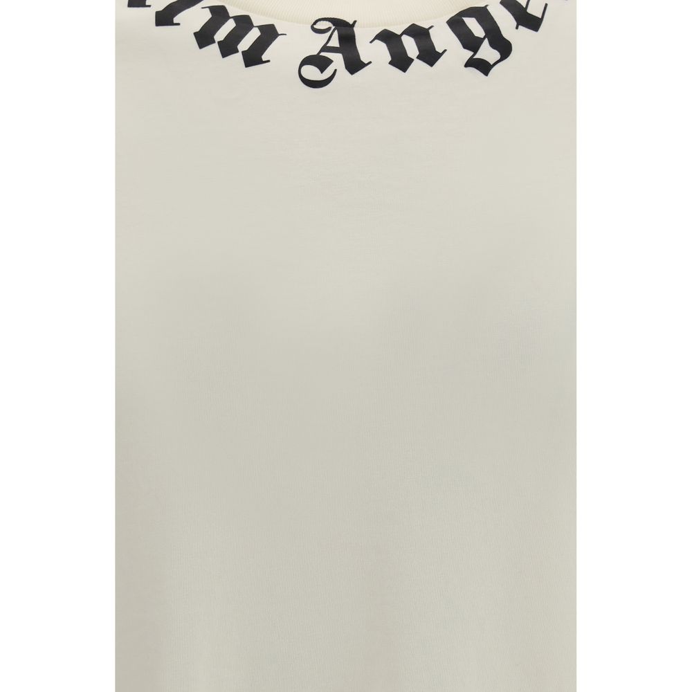 Palm Angels Beiges Baumwoll-T-Shirt