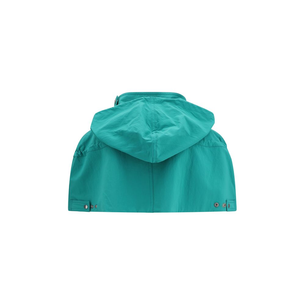 Prada Blauer Nylonmantel