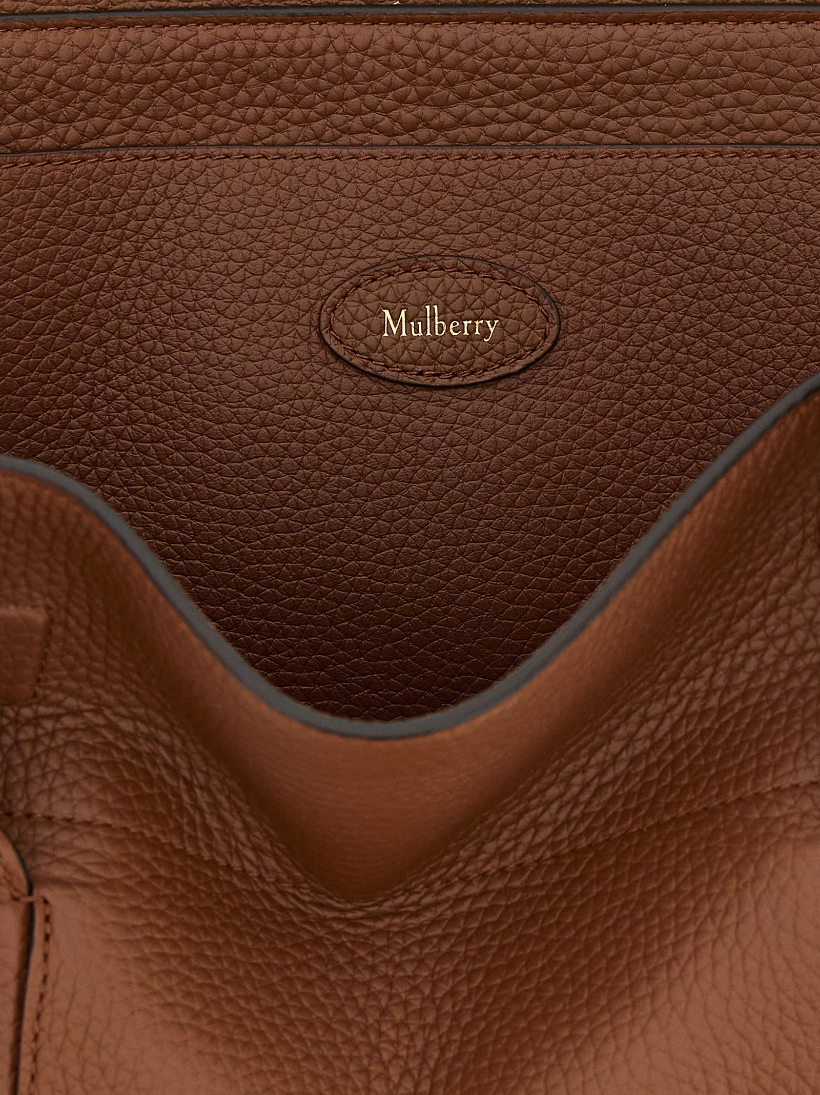 Mulberry Braunes Kalbsleder Damen Crossbody Tasche