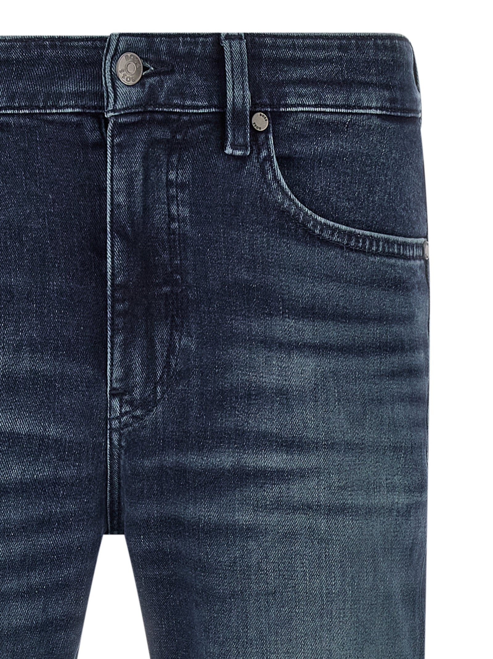 Hugo Boss Blaue Jeans aus Baumwolle, Tapered Fit