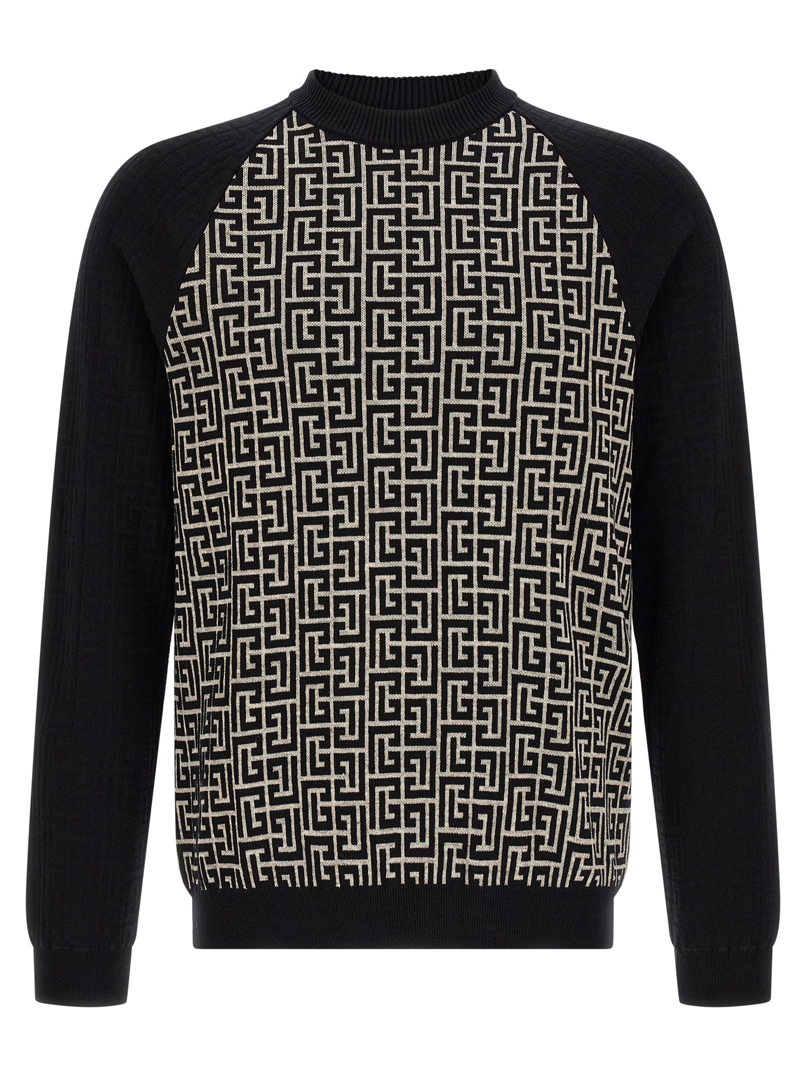 Balmain Baumwoll-Cardigan in Zweifarbenoptik
