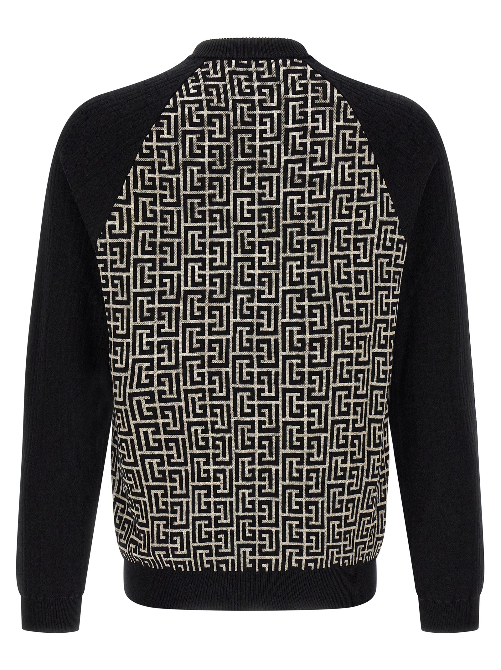 Balmain Baumwoll-Cardigan in Zweifarbenoptik