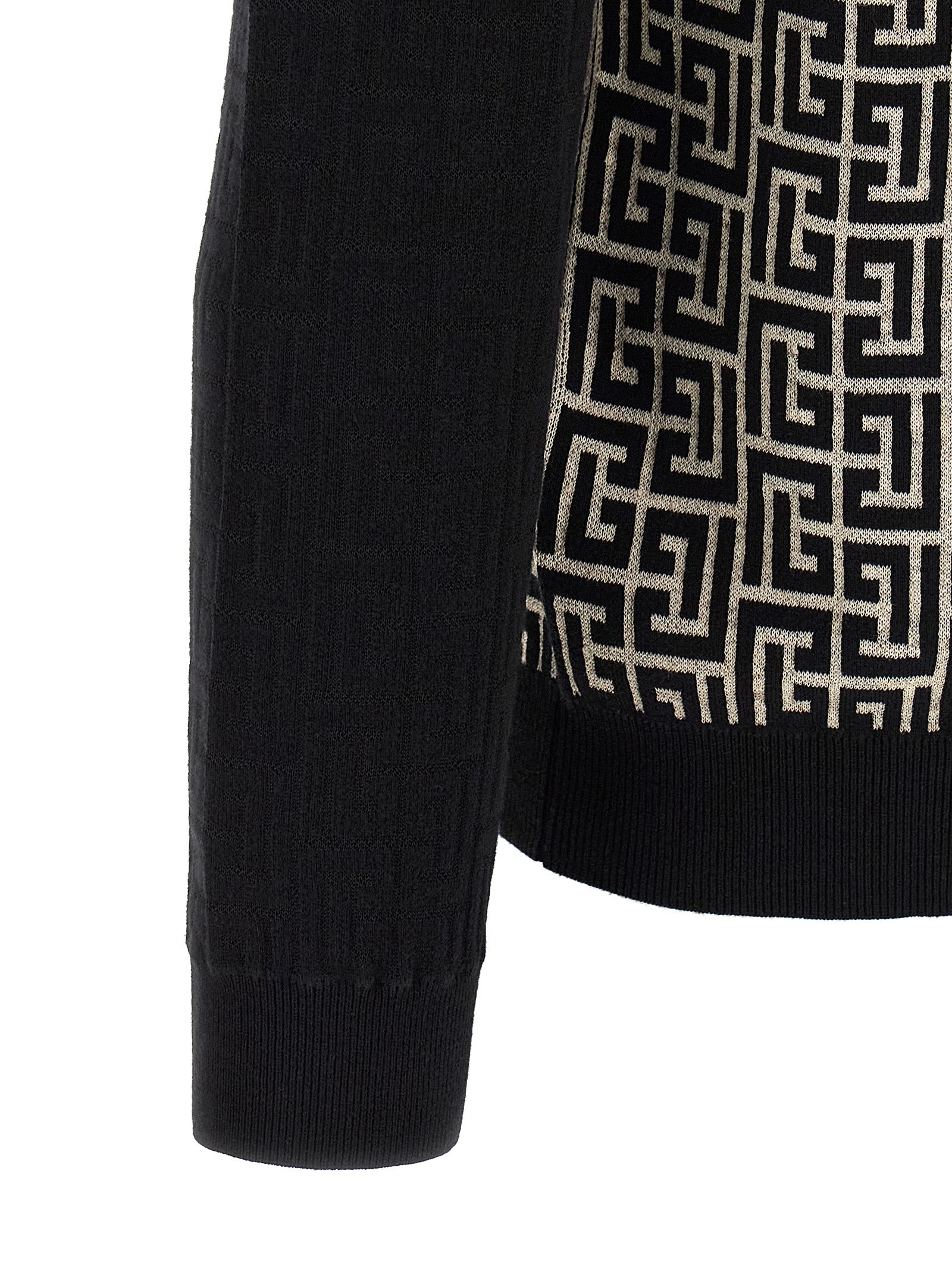 Balmain Baumwoll-Cardigan in Zweifarbenoptik