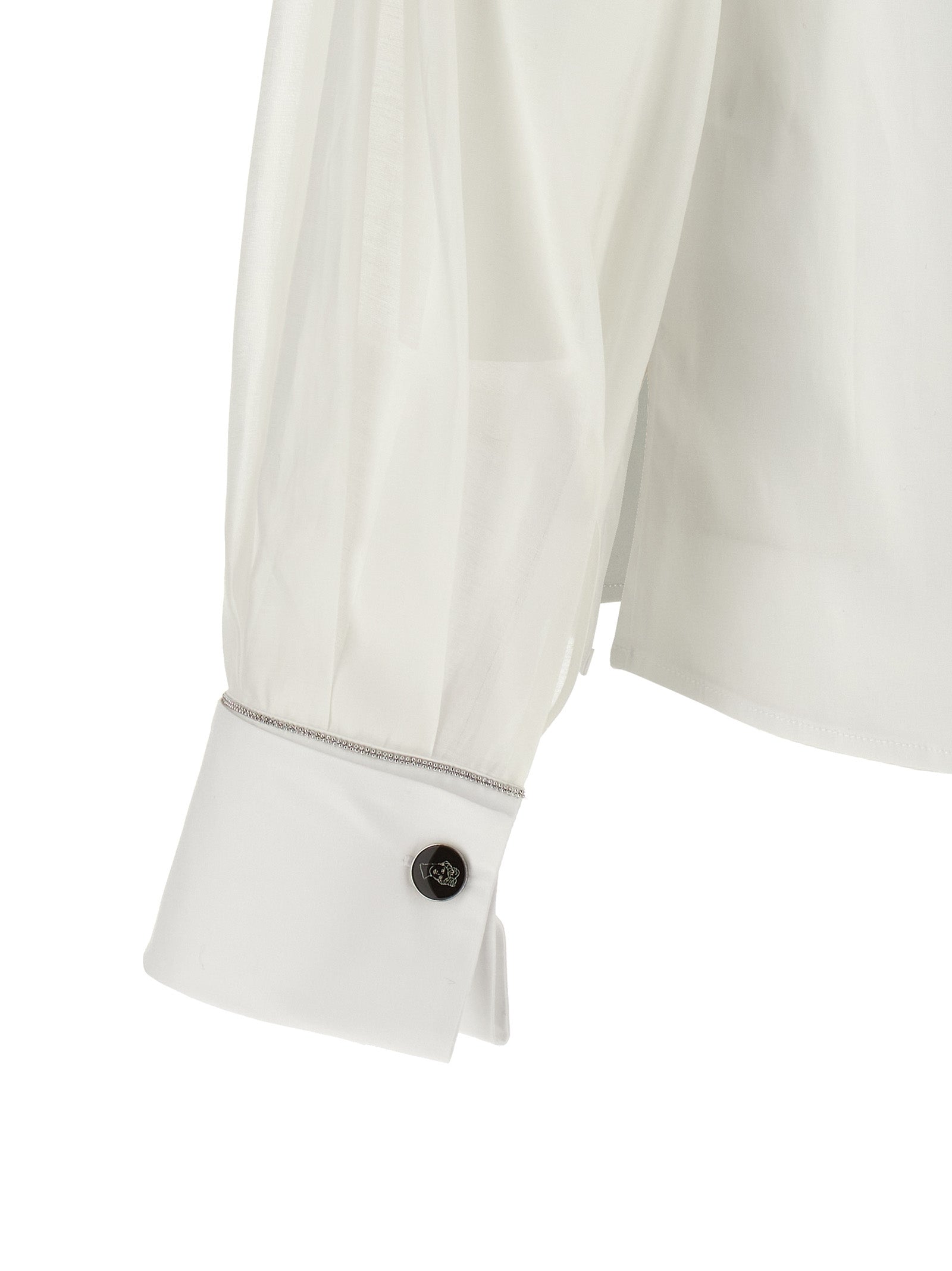 Peserico Weiße Baumwollbluse