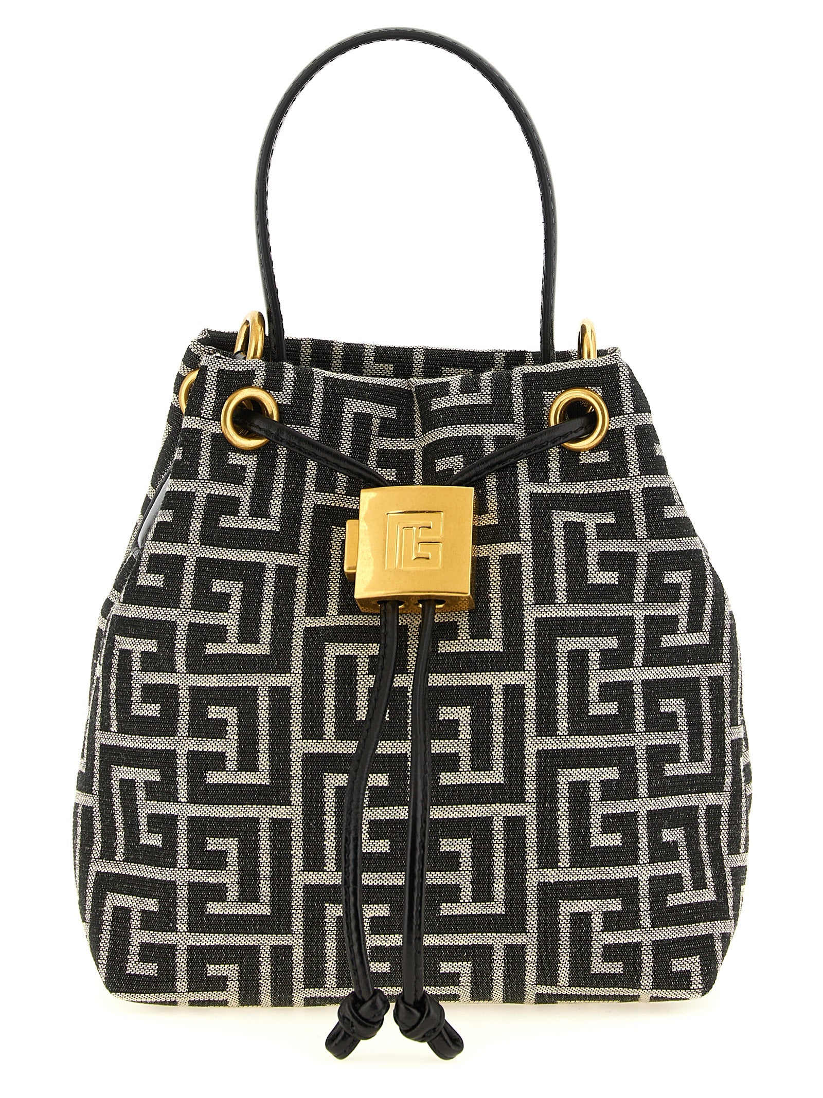 Balmain Zweifarbige Handtasche aus Polyester