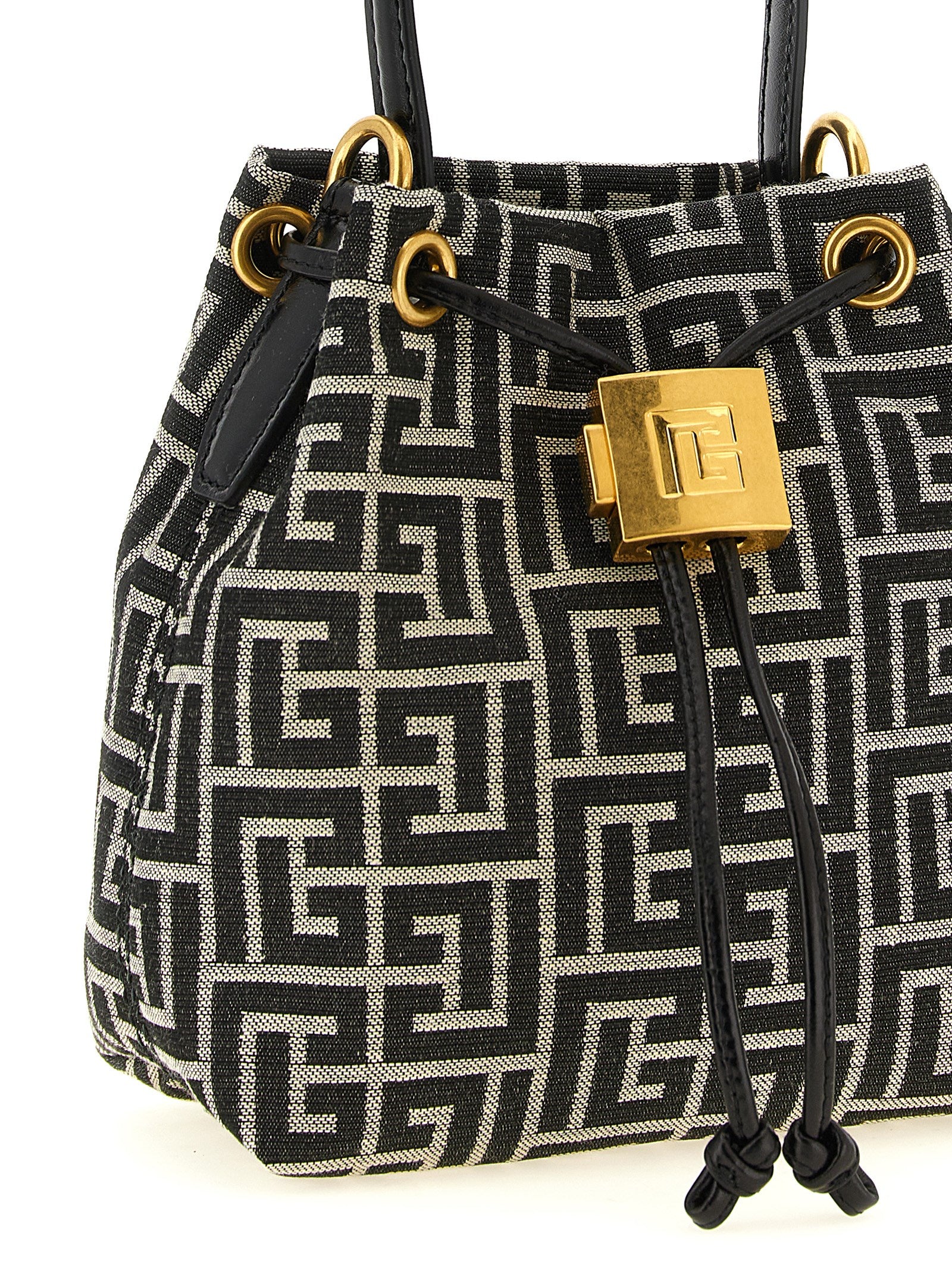 Balmain Zweifarbige Handtasche aus Polyester