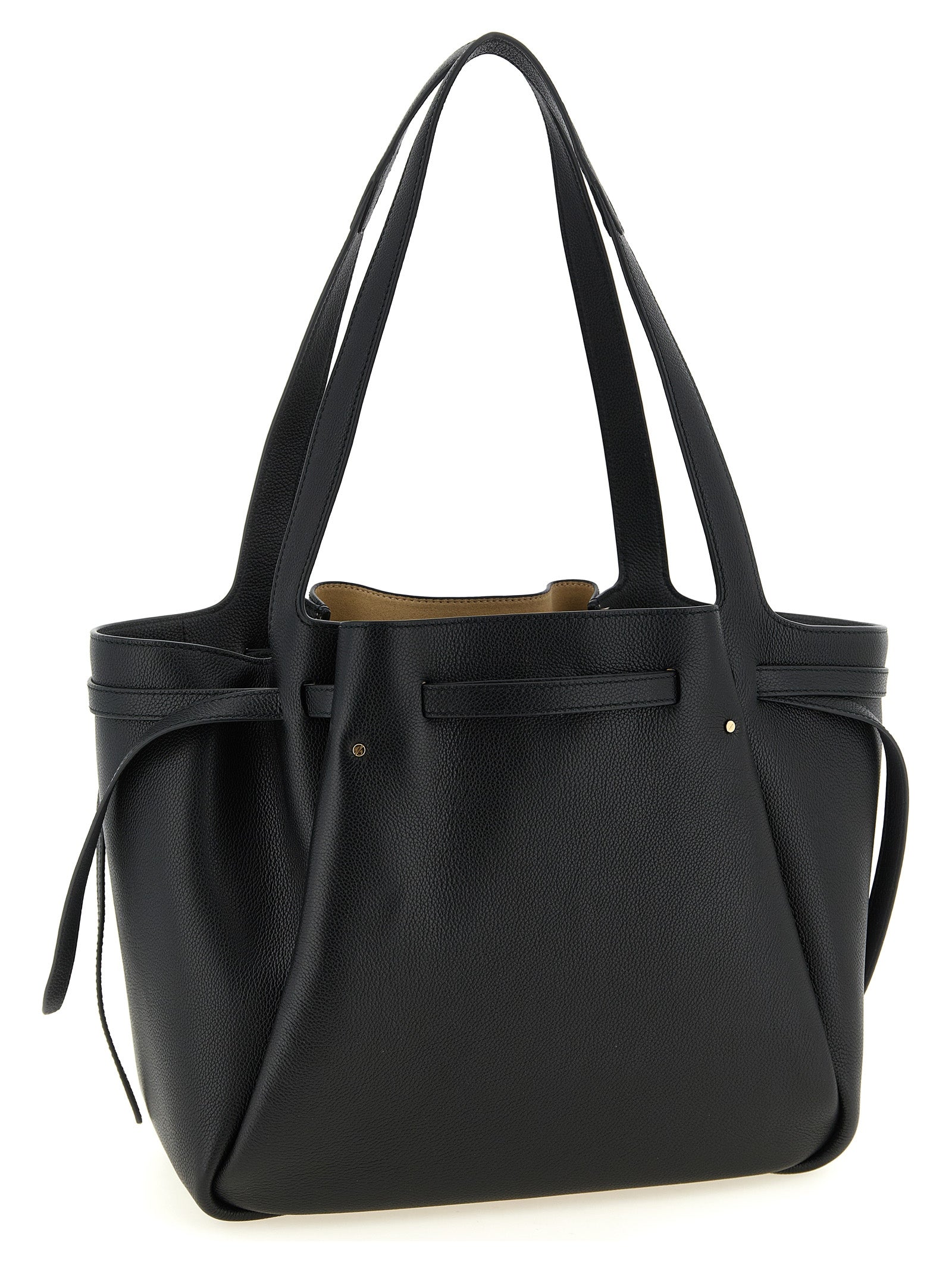 Tory Burch Schwarze Tote Bag aus Rindsleder
