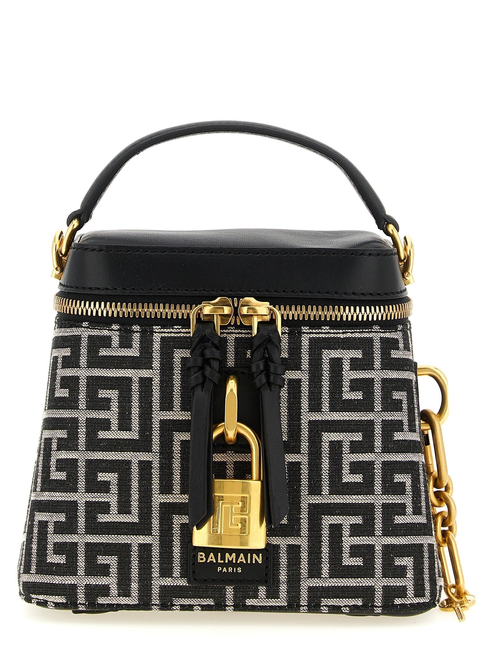 Balmain Zweifarbige Handtasche aus Polyester
