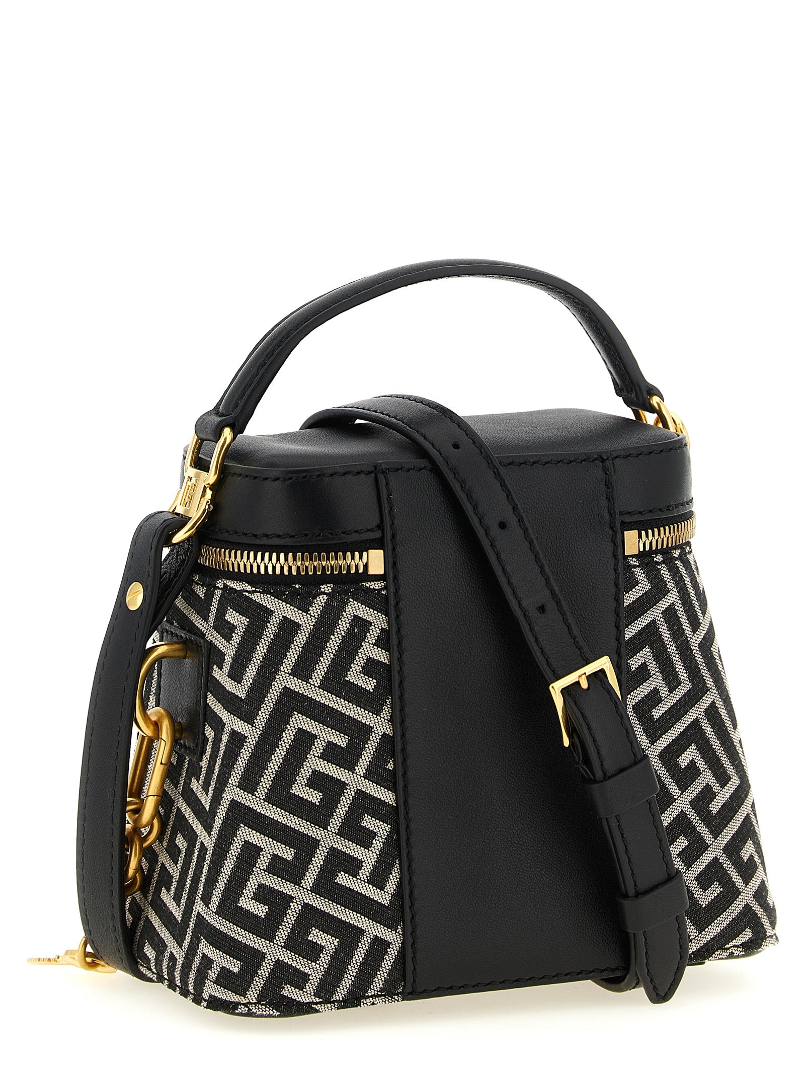 Balmain Zweifarbige Handtasche aus Polyester