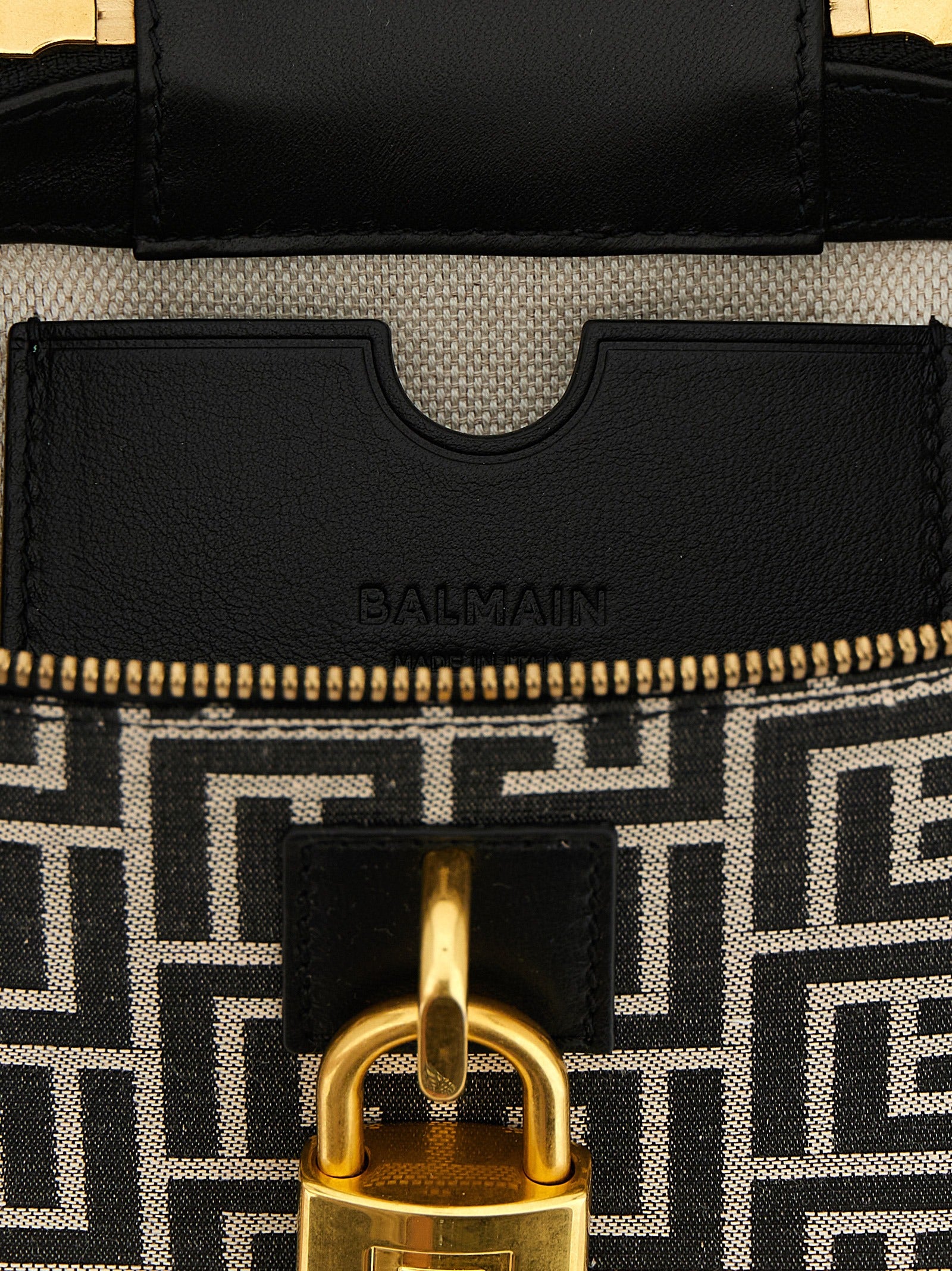 Balmain Zweifarbige Handtasche aus Polyester