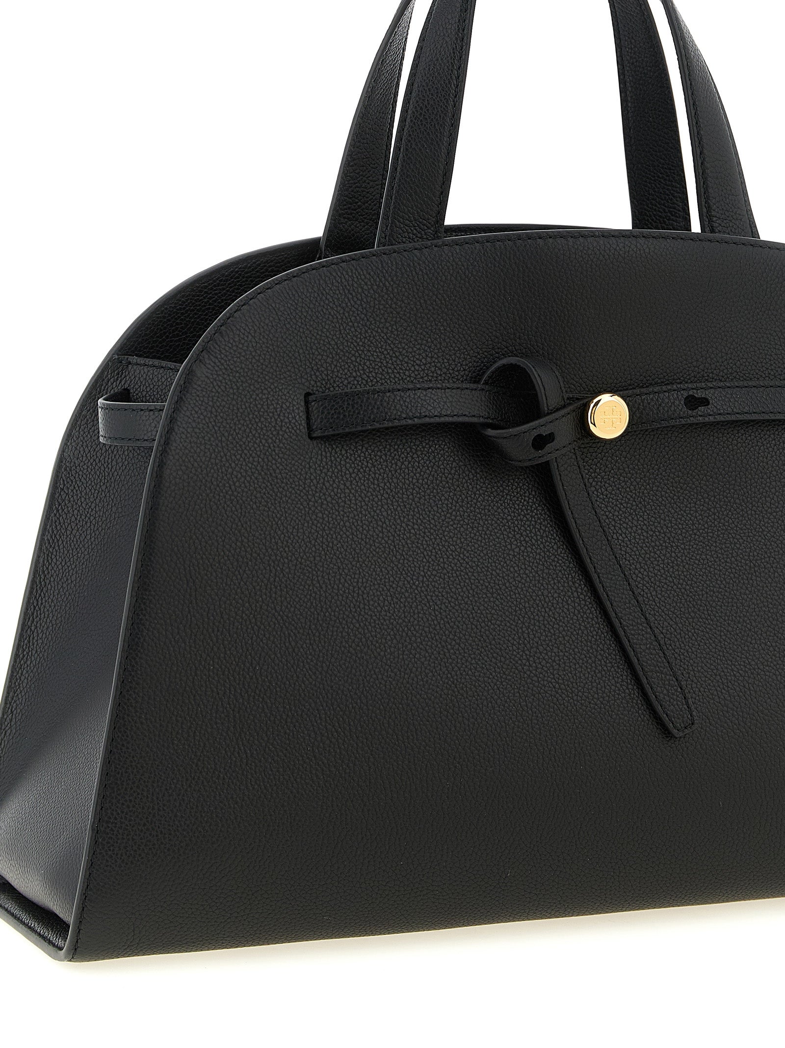Tory Burch Schwarze Umhängetasche aus Rindsleder