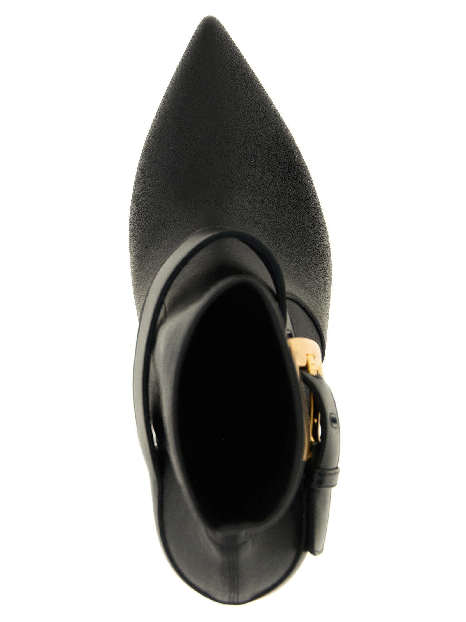 Balmain Schwarze Stiefeletten aus Lammleder