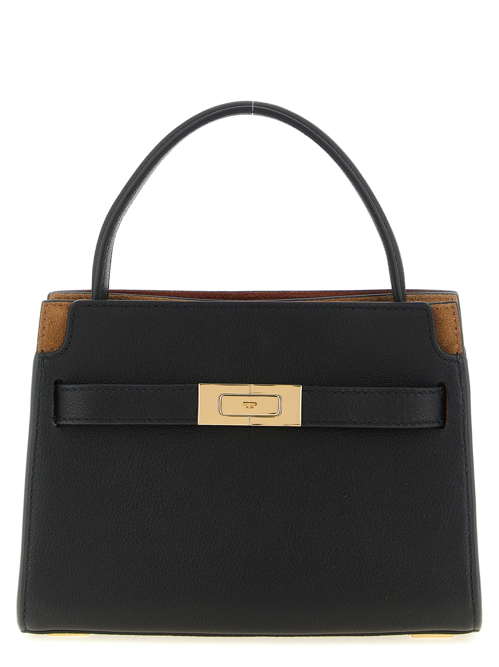 Tory Burch Schwarze Lammleder Umhängetasche