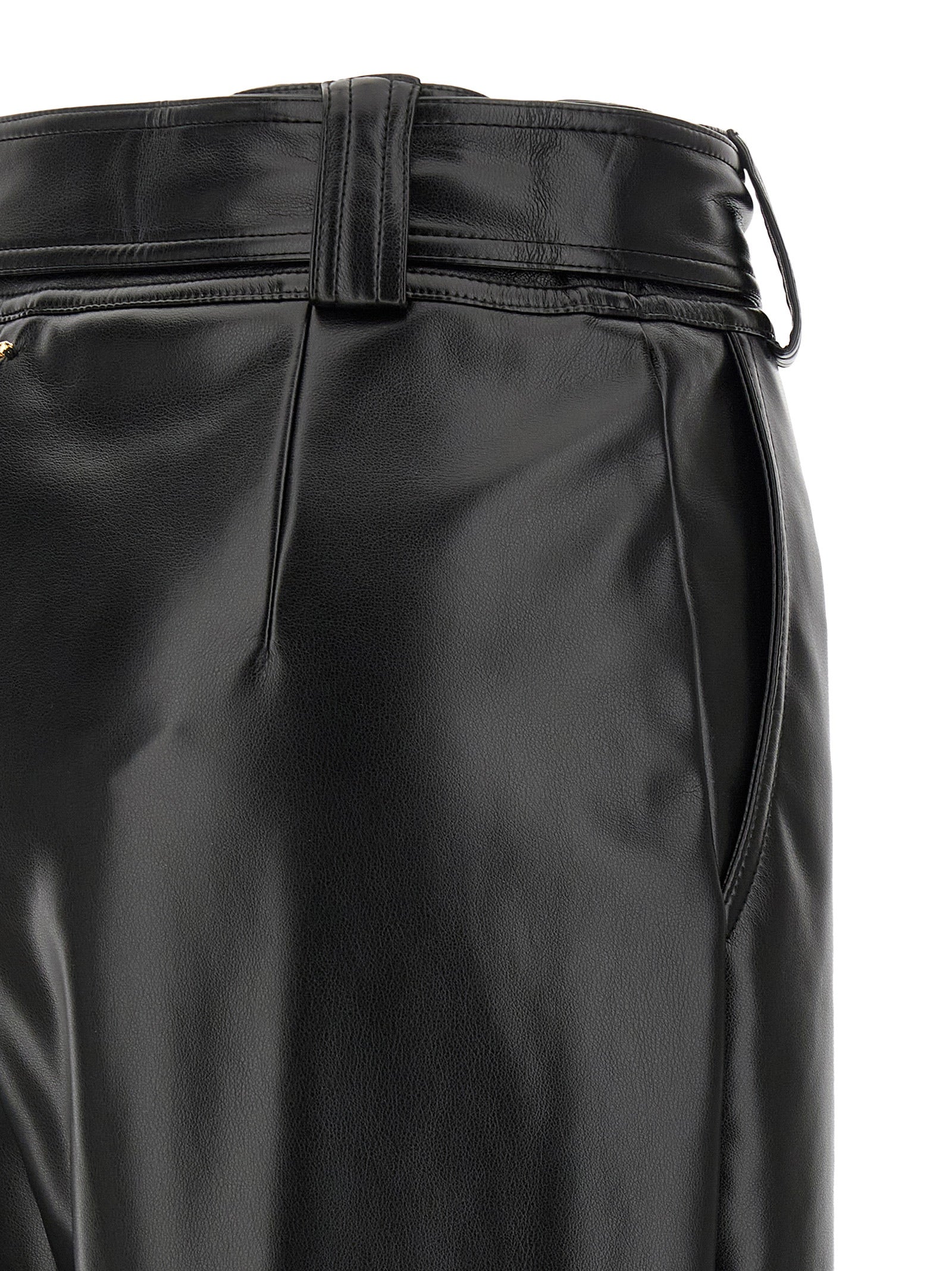 Twinset Schwarze Cropped Hose aus Polyester