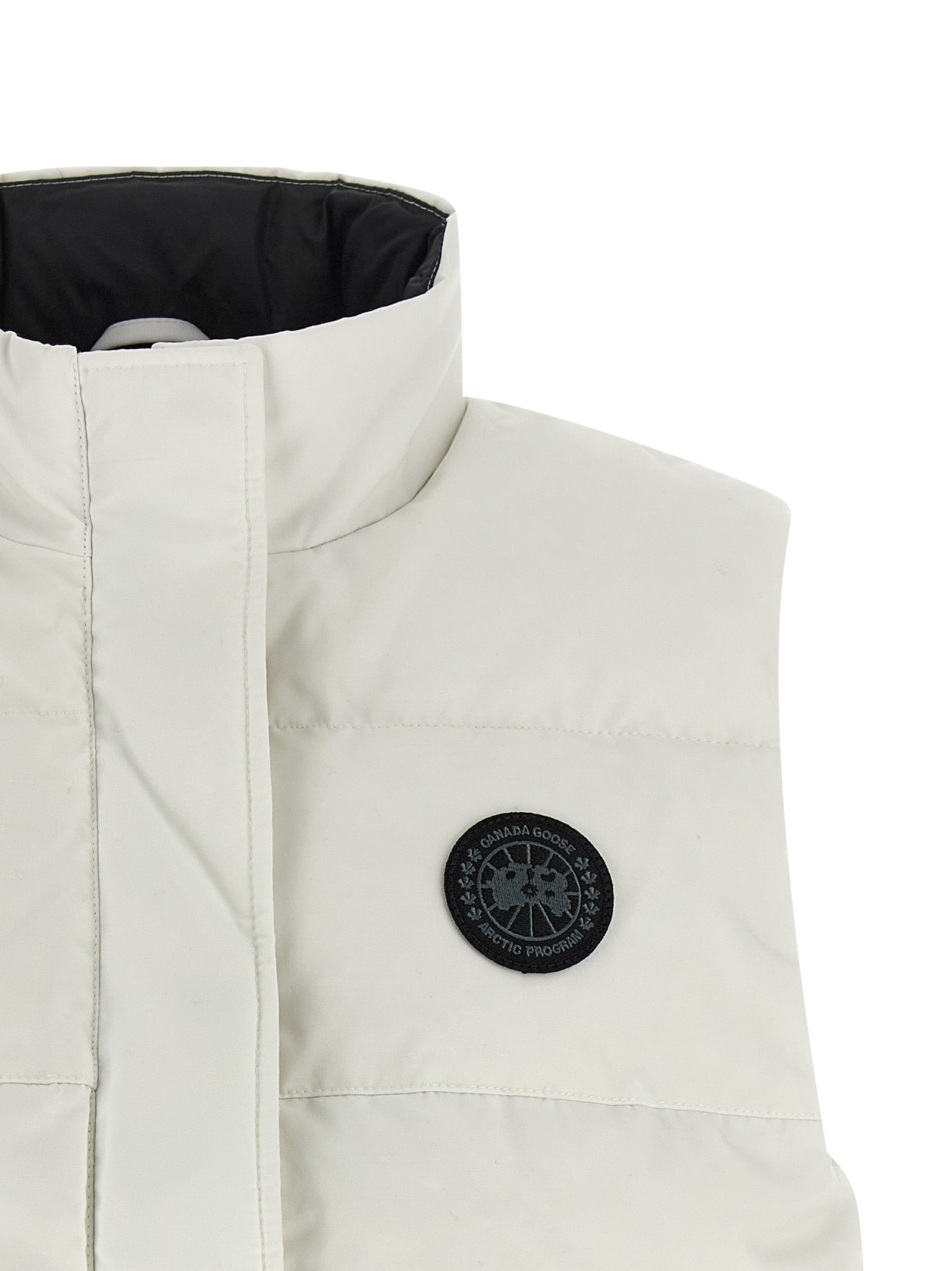 Canada Goose Weiße ärmellose Polyester-Jacke