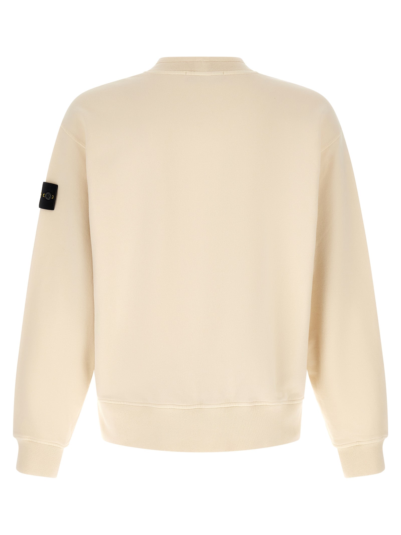 Stone Island Weißes Baumwoll-Sweatshirt