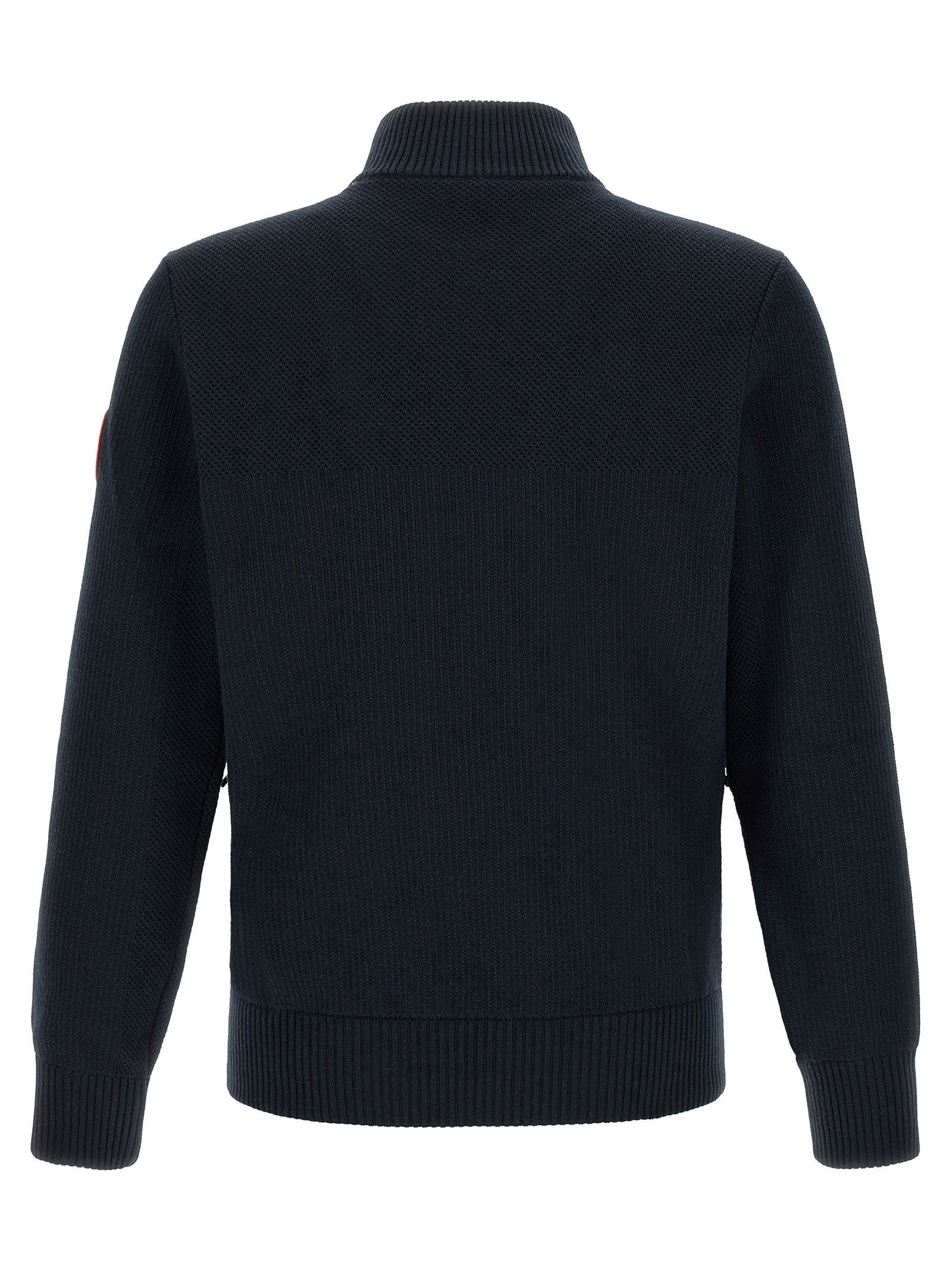 Canada Goose Schwarze Wolljacke in voller Länge