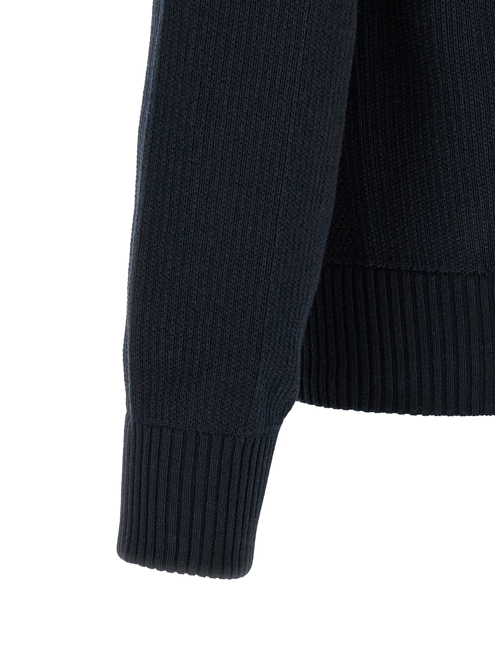 Canada Goose Schwarze Wolljacke in voller Länge