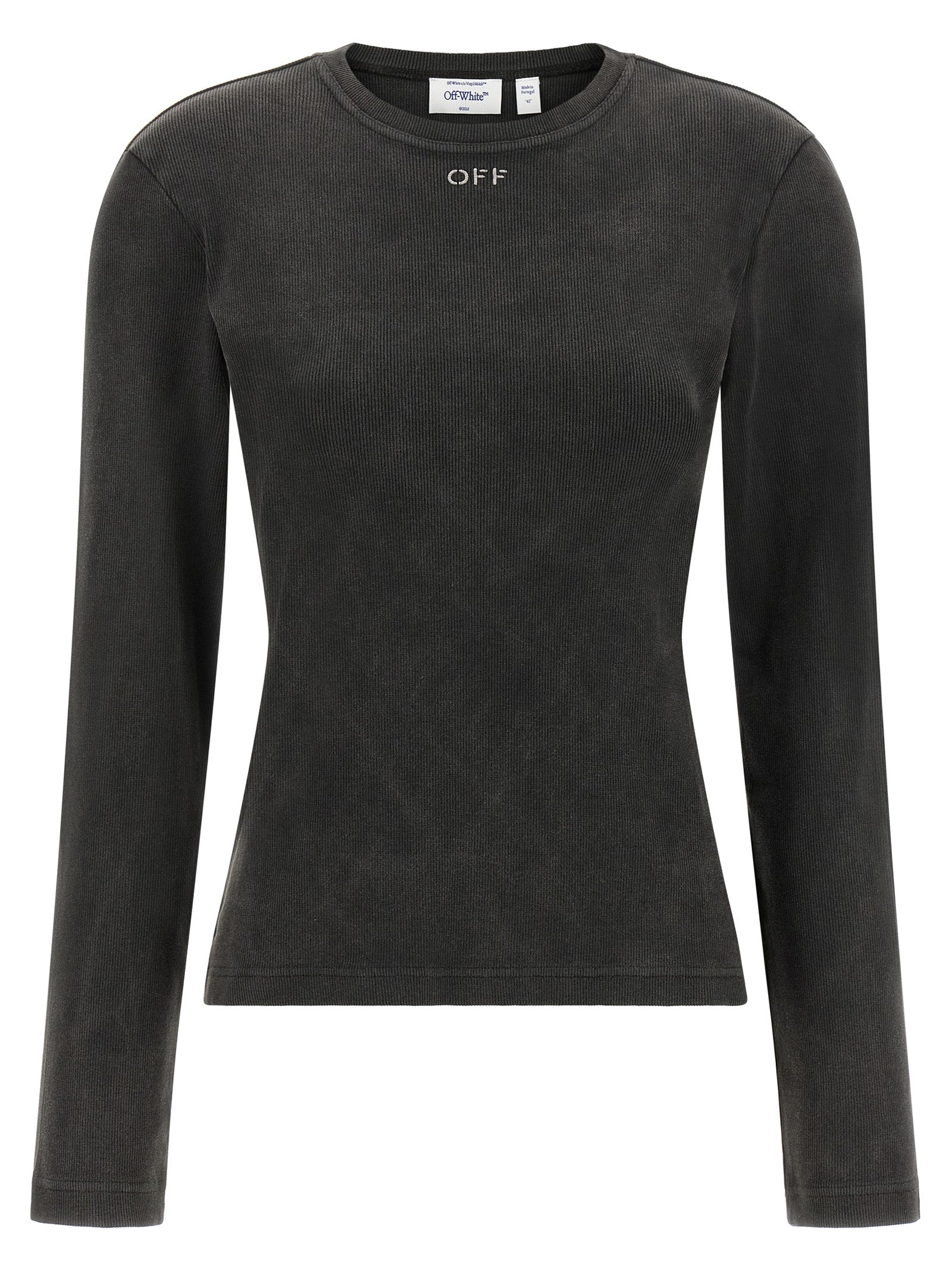 Off-White Schwarzer Baumwoll-Sportswear-Artikel