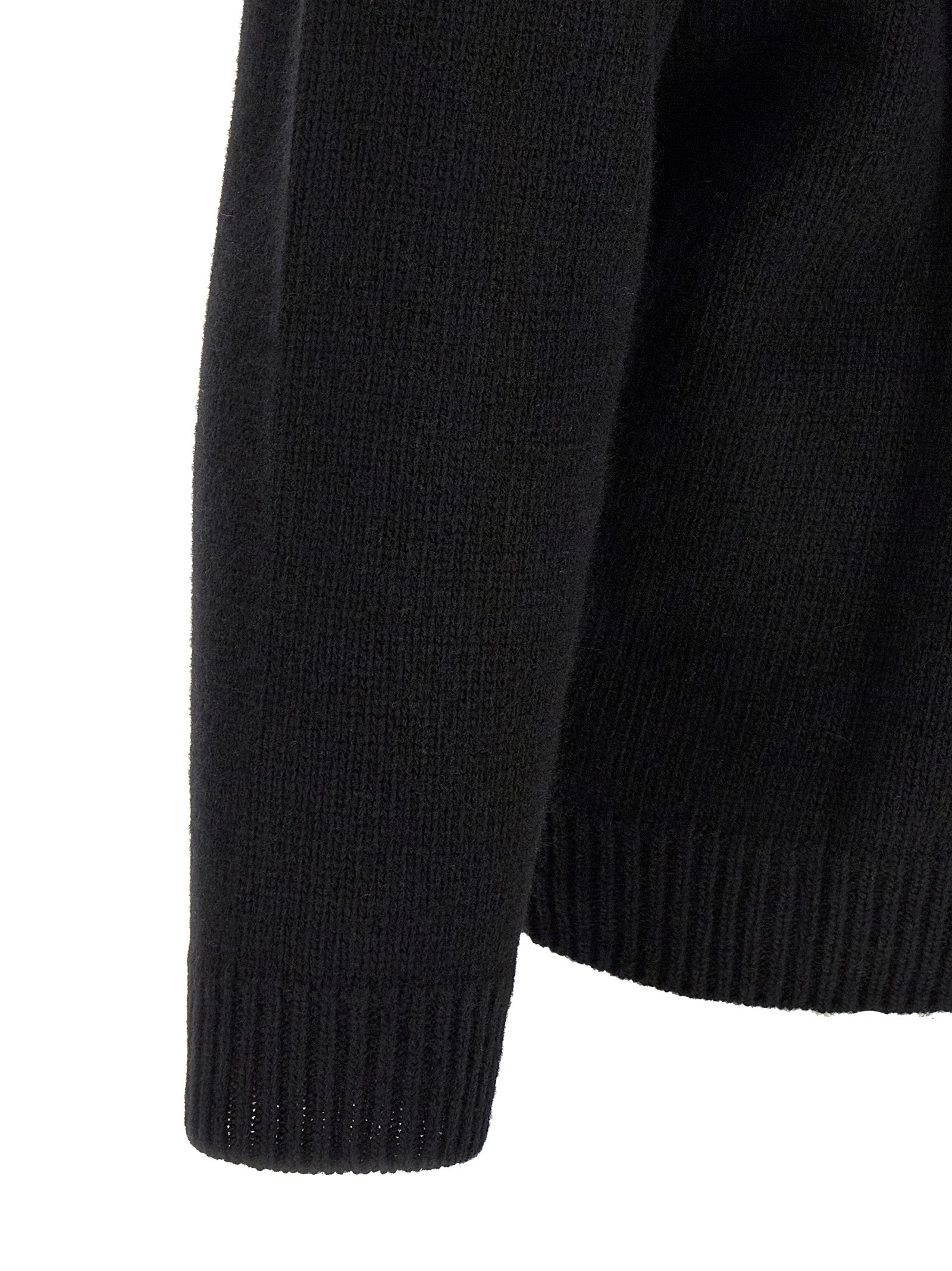 Off-White Zweifarbige Wollstrickjacke