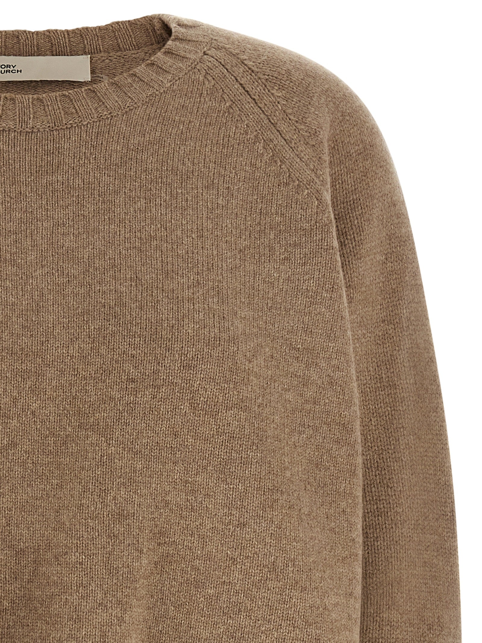 Tory Burch Beige Wollstrickjacke