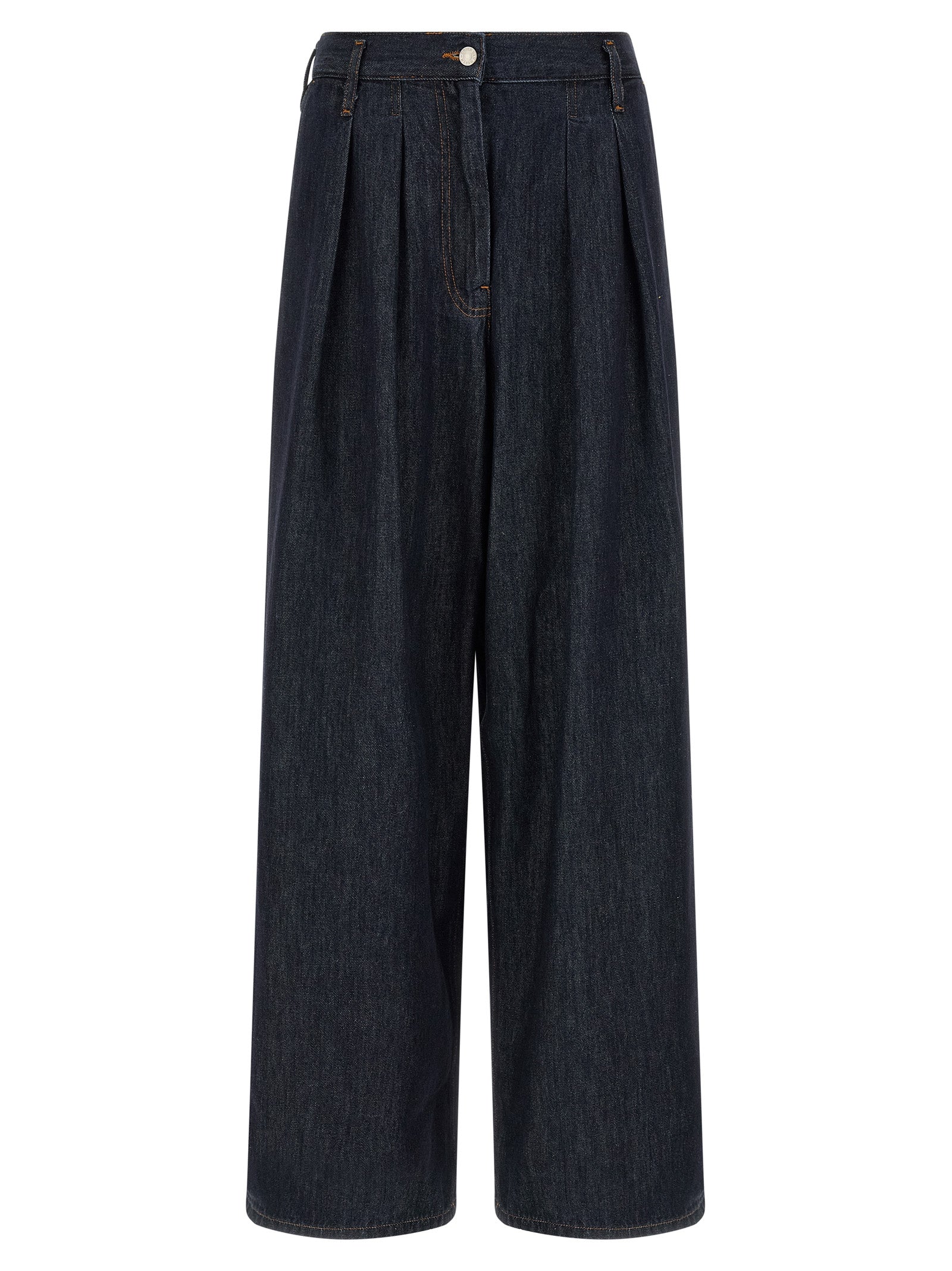 Dries Van Noten Blaue Baumwolljeans im Relaxed Fit
