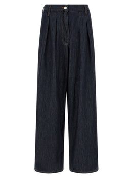 Dries Van Noten Blaue Baumwolljeans im Relaxed Fit