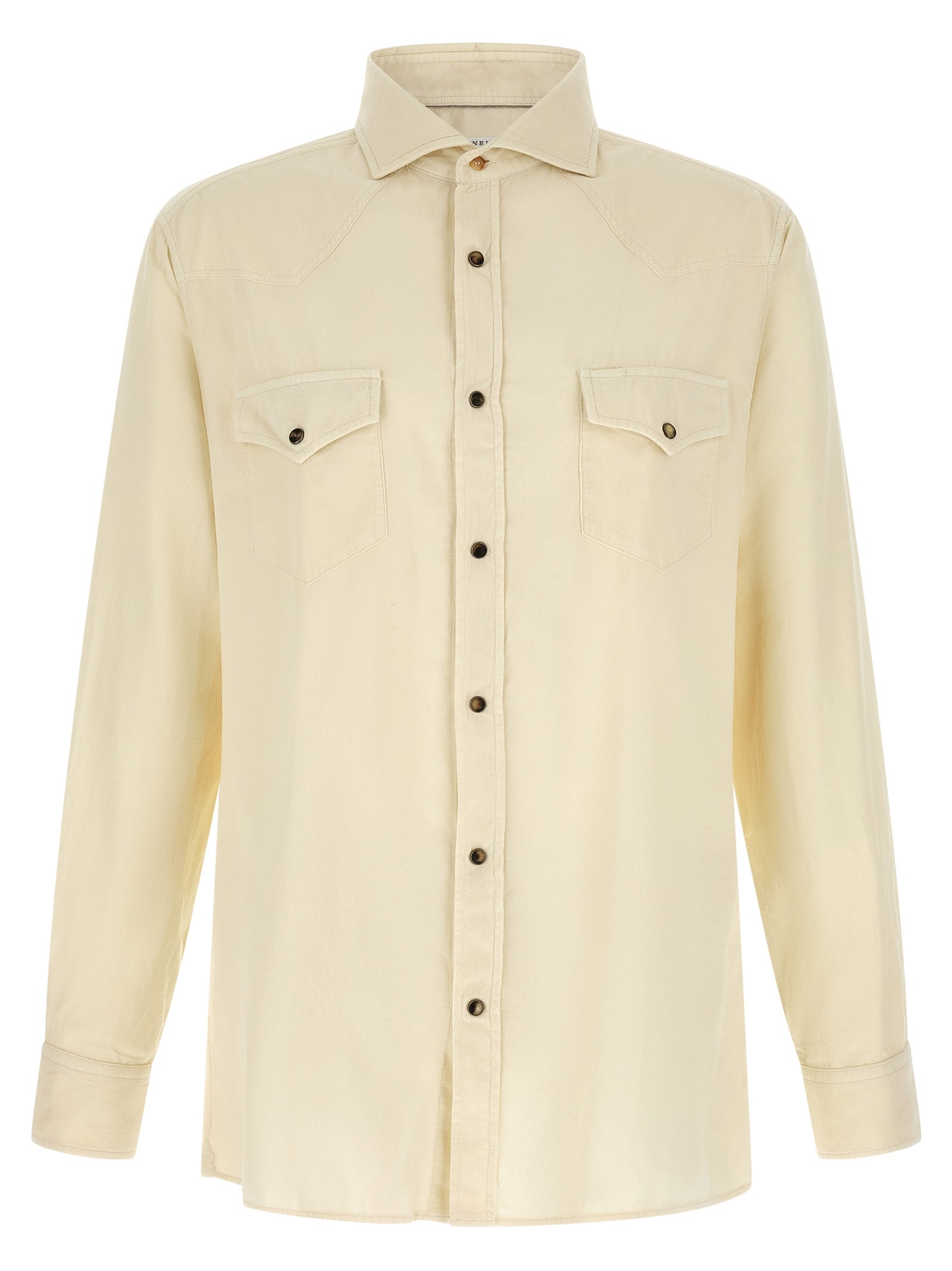 Brunello Cucinelli Weiße Baumwollbluse