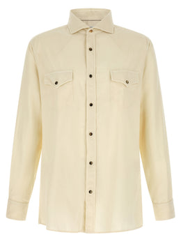 Brunello Cucinelli Weiße Baumwollbluse