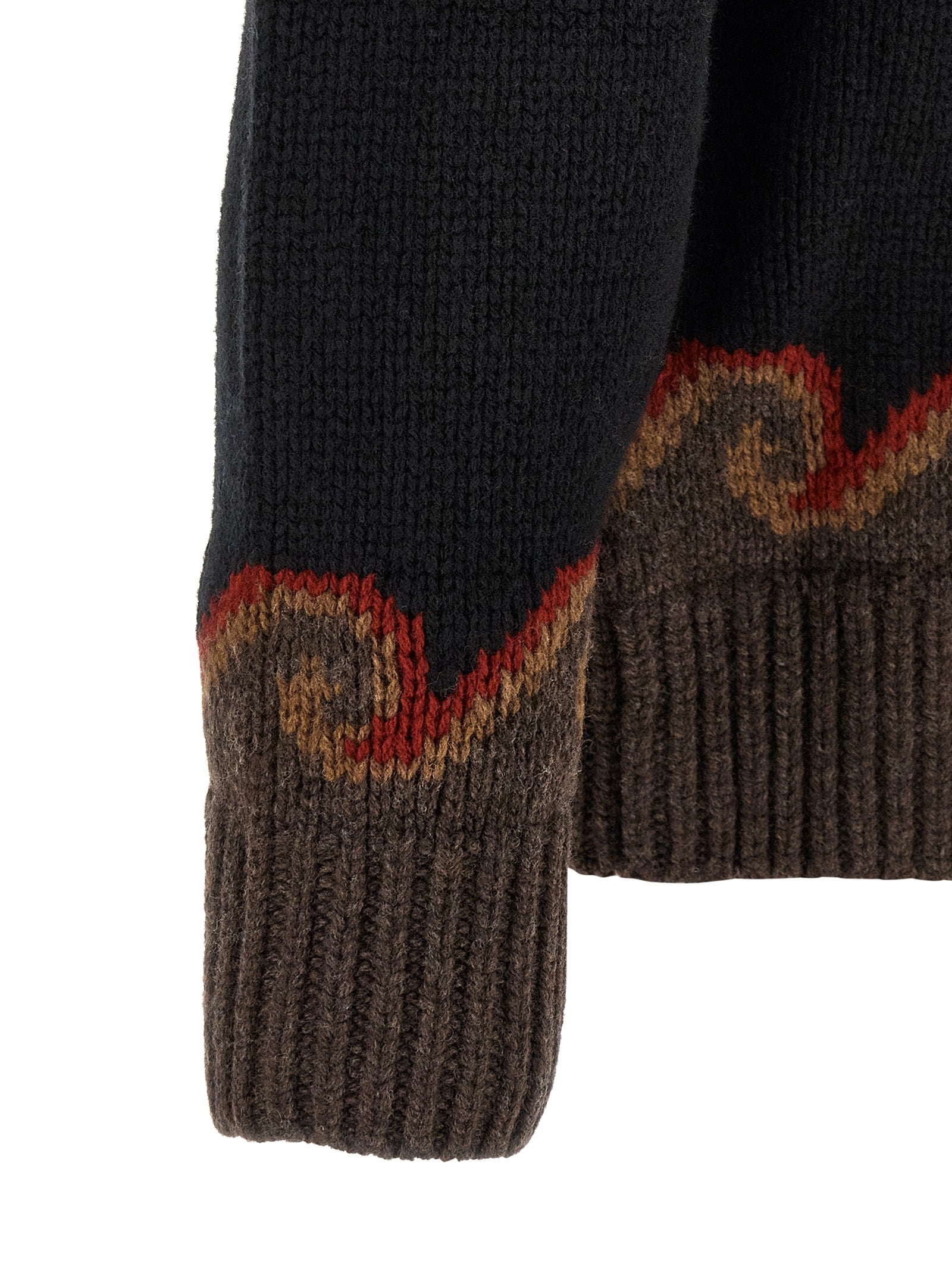 Alanui Schwarzer Wollcardigan