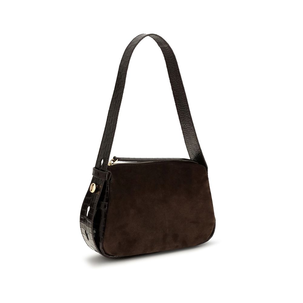 Tory Burch Braune Kalbsleder-Tasche Bos Taurus