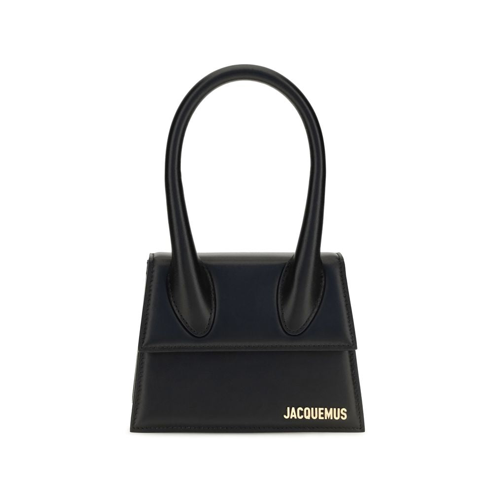 Jacquemus Schwarze Kalbsleder Bos Taurus Handtasche