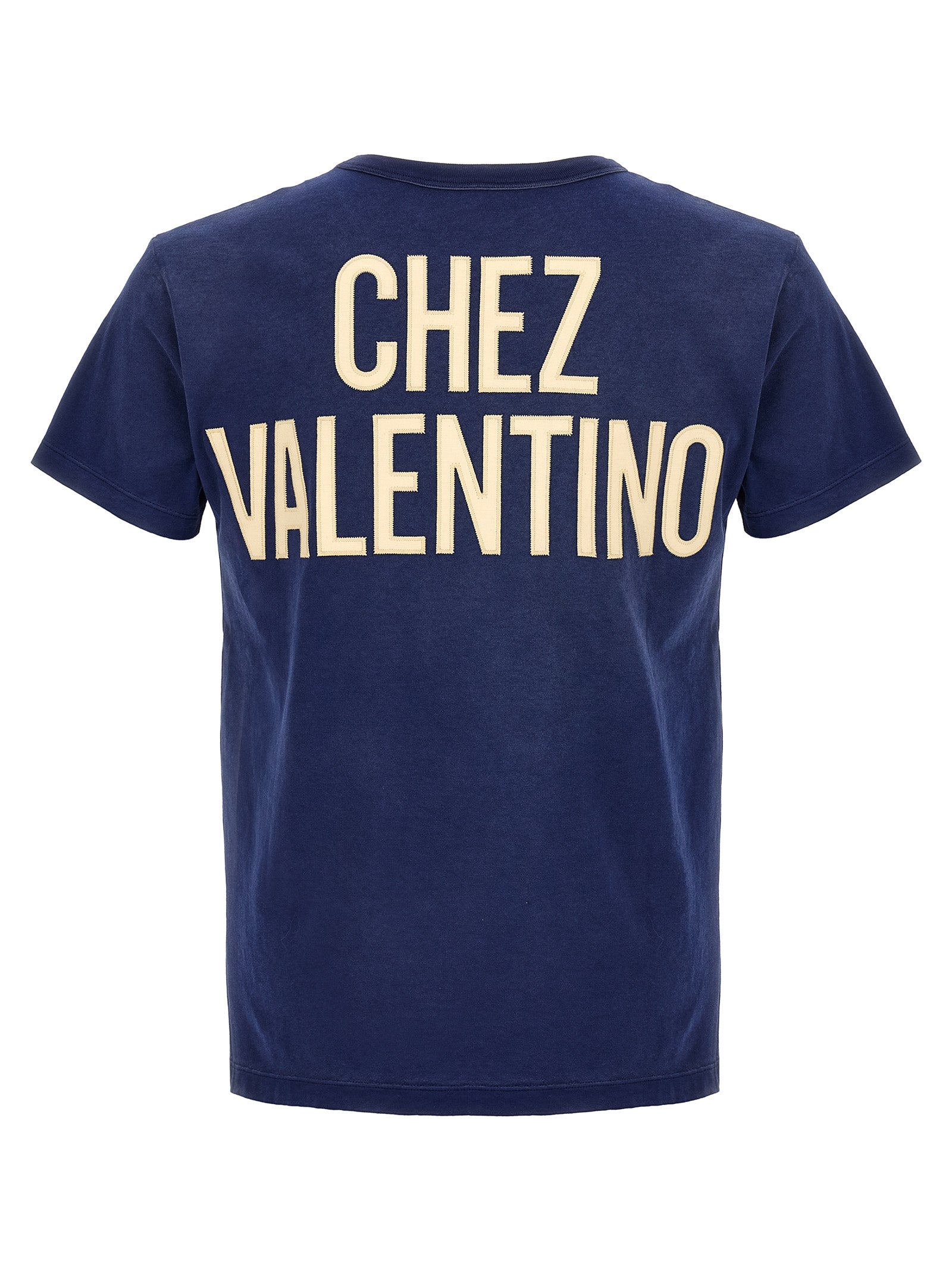 Valentino Garavani Blaues Baumwoll-Sportswear-T-Shirt