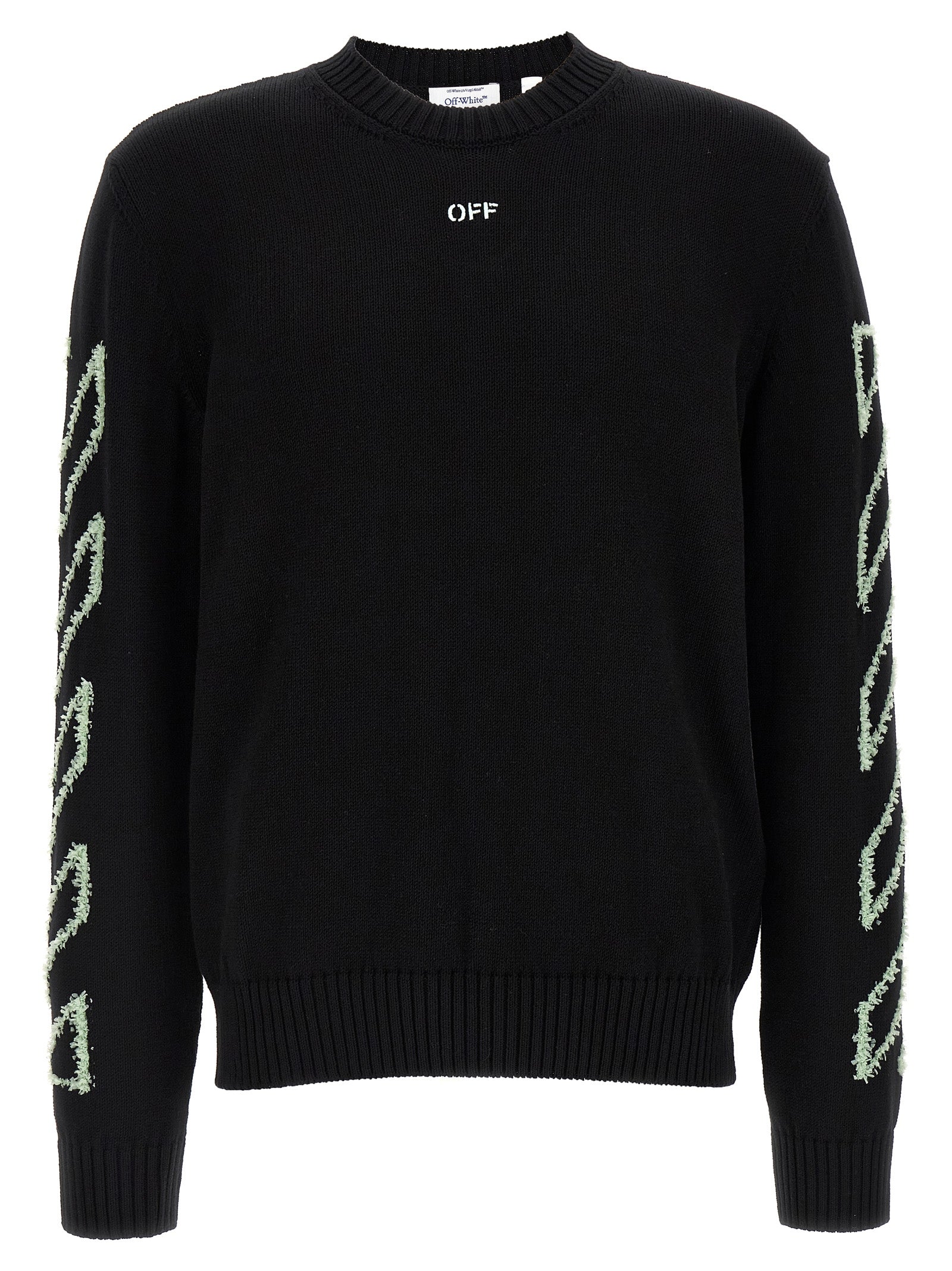 Off-White Schwarzer Baumwollcardigan