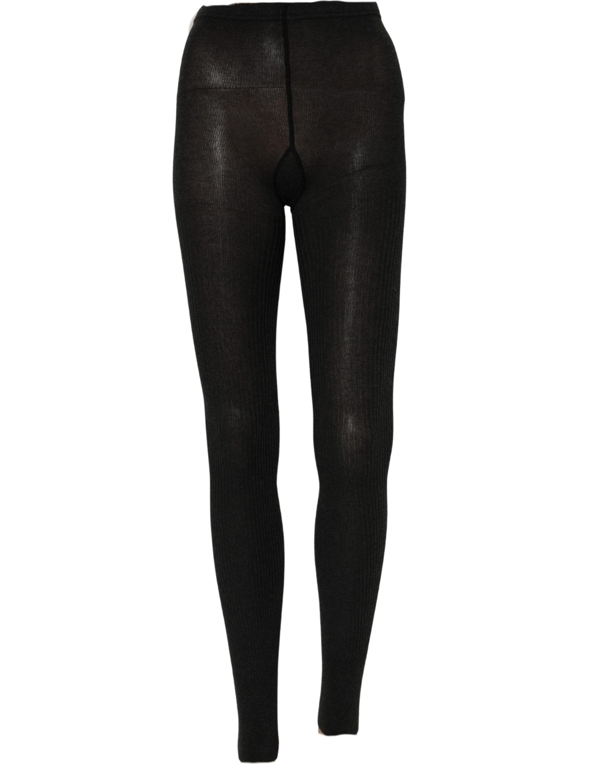 Dolce & Gabbana Graue Baumwollstrumpfhose Socken