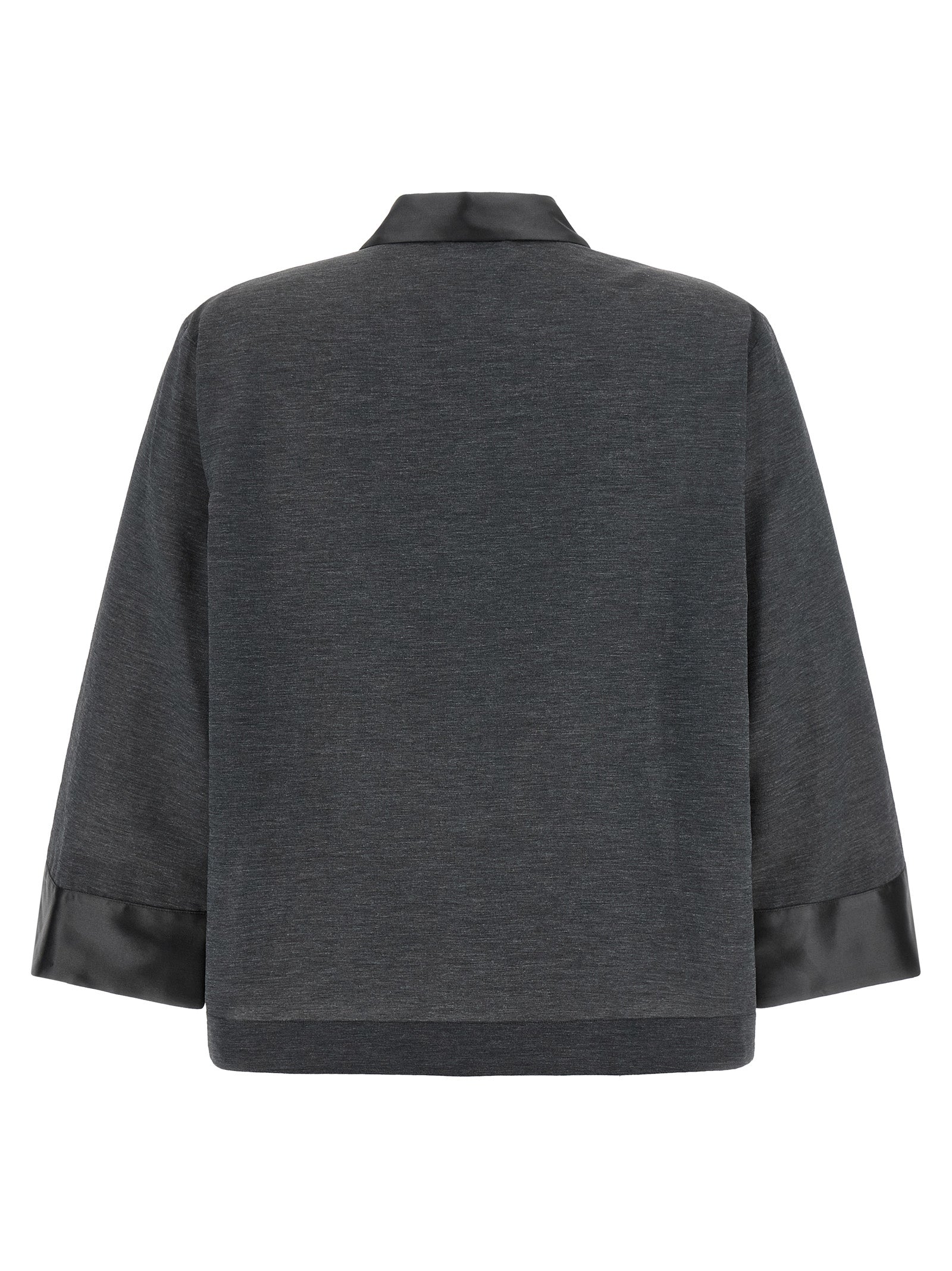 Peserico Graue Lyocell-Bluse