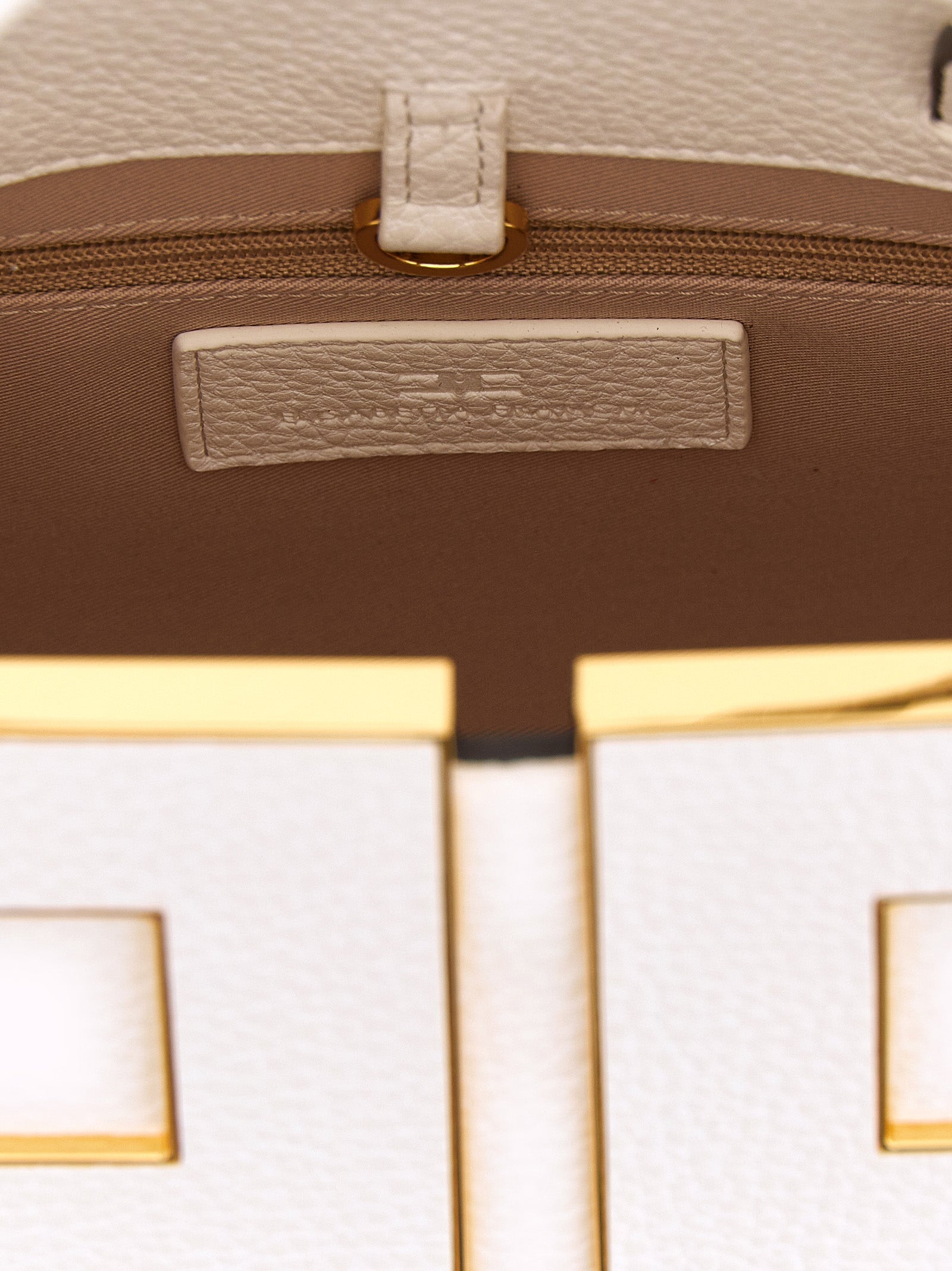 Elisabetta Franchi Weiße Tote Bag aus Polyester