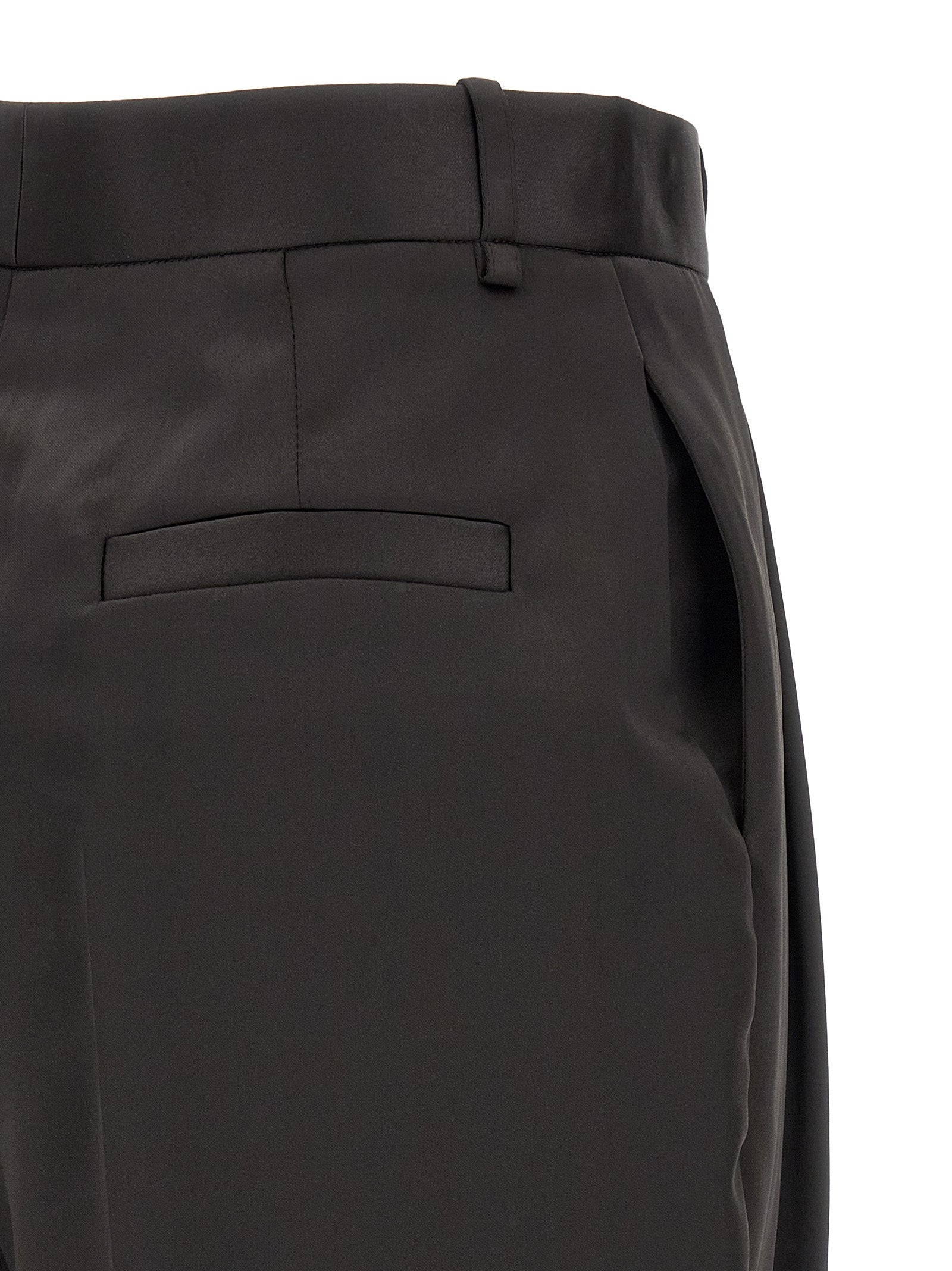 Elisabetta Franchi Schwarze Cropped Hose aus Polyester