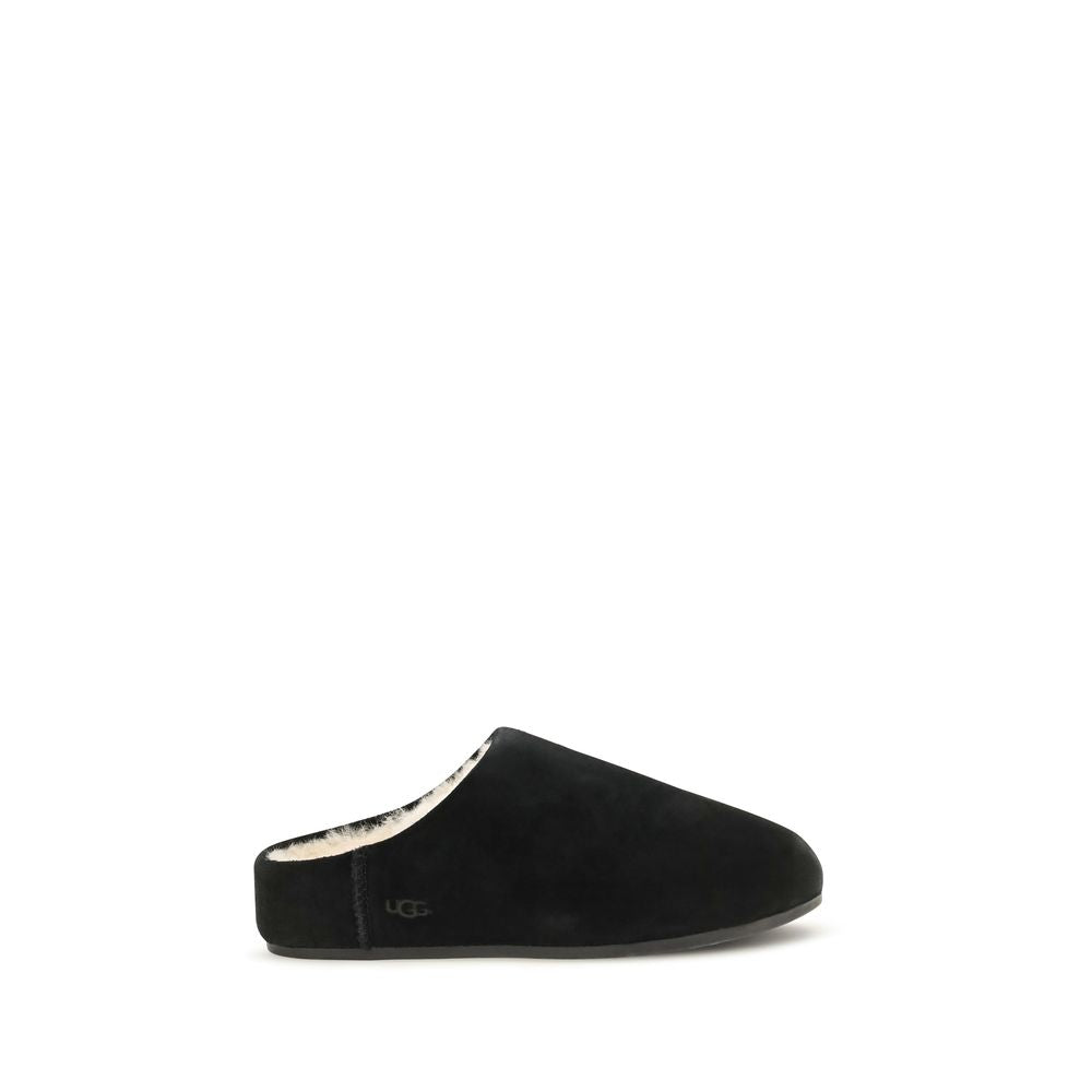 UGG Schwarze Mules aus Leder