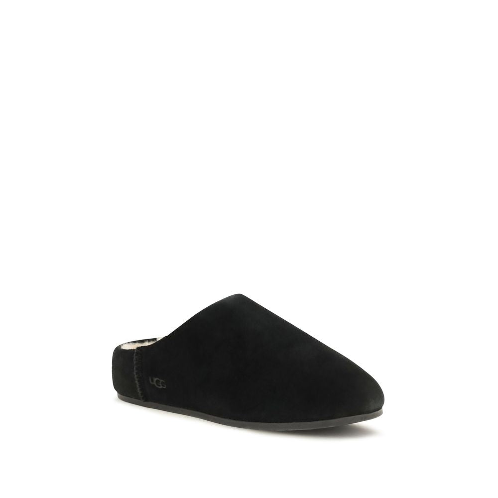 UGG Schwarze Mules aus Leder