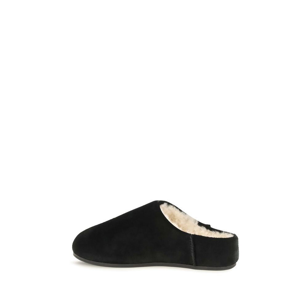 UGG Schwarze Mules aus Leder
