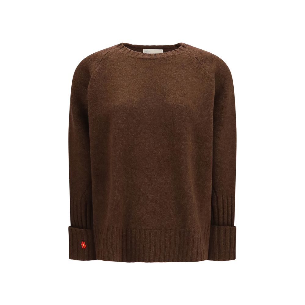 Tory Burch Brauner Wollpullover Oves Aries