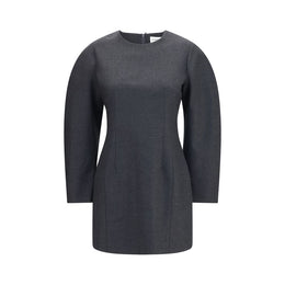 P.A.R.O.S.H. Graues Wollkleid Oves Aries Casual
